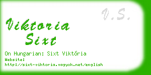 viktoria sixt business card